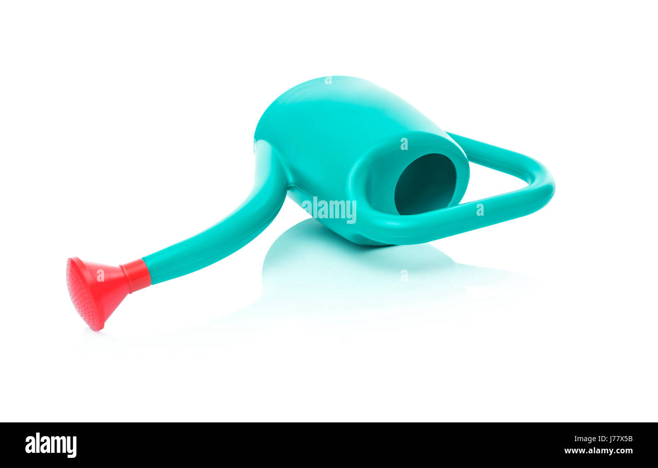 Arrosoir pour arroser les fleurs. Banque D'Images