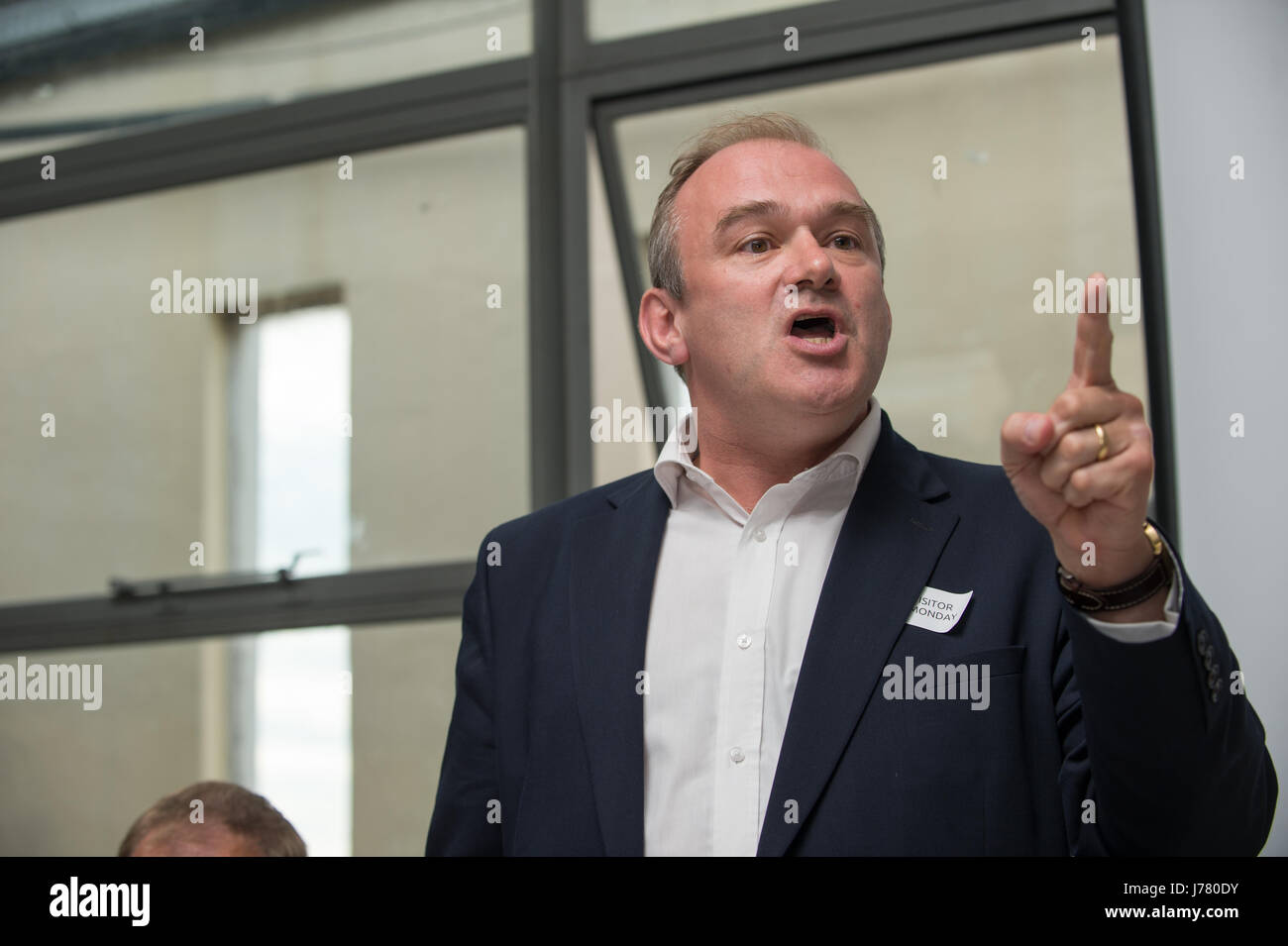 Ed Davey, Parti Libéral Démocrate de Kingston et Surbiton circonscription. S'exprimant lors d'une husting Banque D'Images