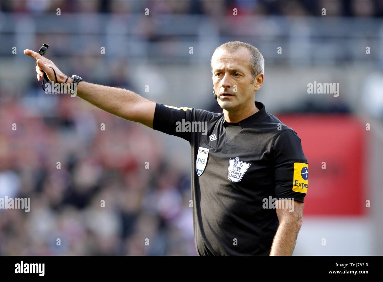 L'ARBITRE MARTIN ATKINSON PREMIERSHIP STADE DE LA LUMIÈRE DE L'ANGLETERRE SUNDERLAND 21 Octobre 2012 Banque D'Images