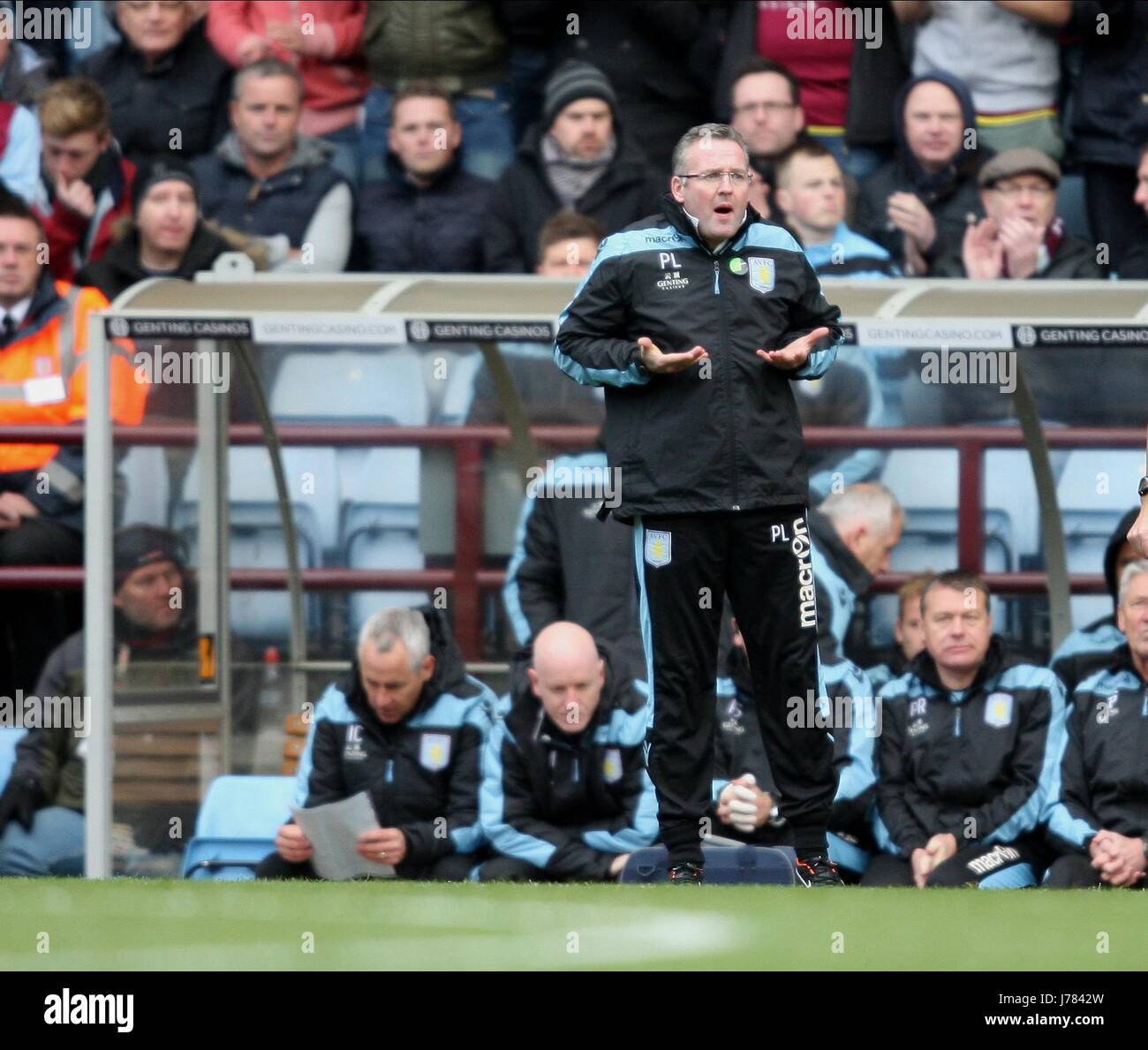 PAUL LAMBERT, ASTON VILLA V NORWICH CITY PARK HOTEL BIRMINGHAM ENGLAND 27 Octobre 2012 Banque D'Images