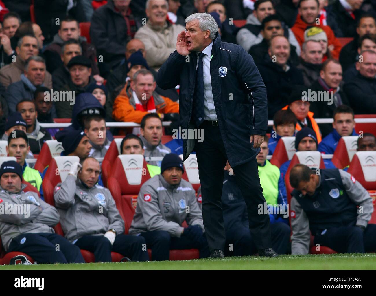 MARK HUGHES QUEENS PARK RANGERS LONDON ENGLAND UK 27 Octobre 2012 Banque D'Images