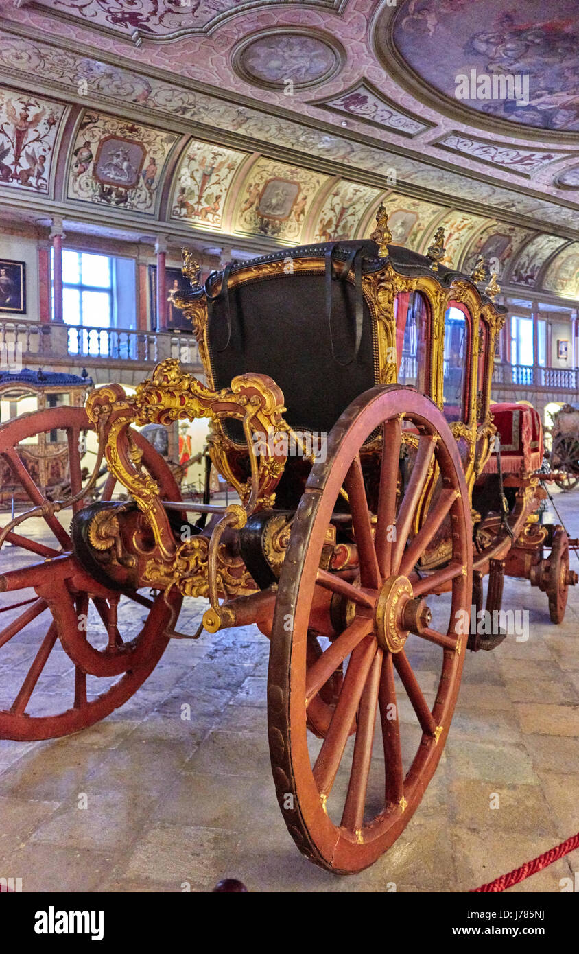 L'entraîneur National Museum (Portugais : Museu Nacional dos Coches) est situé sur le Afonso de Albuquerque Square dans le Belém Banque D'Images