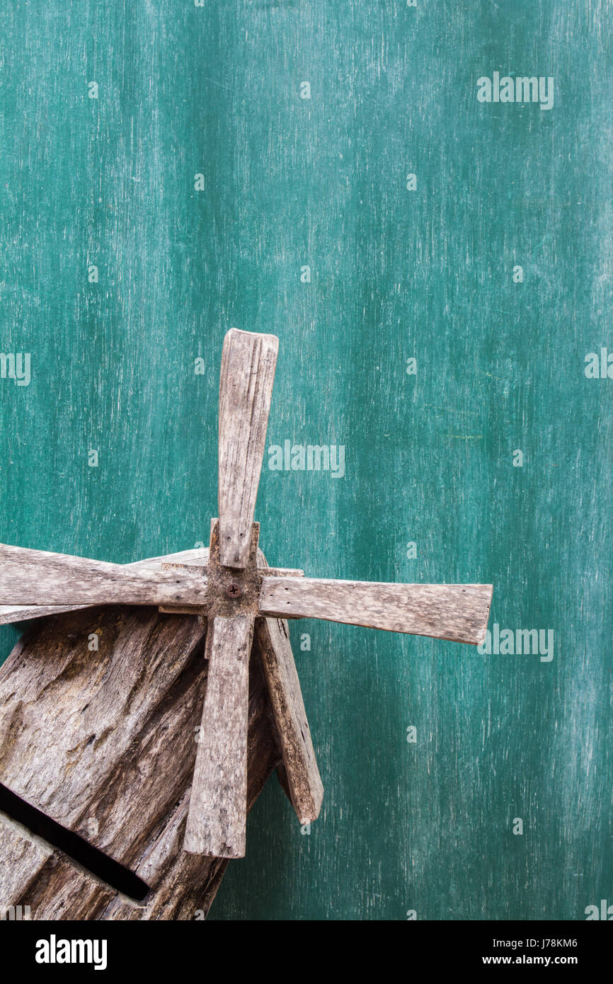 Moulin à vent et l'espace arrière-plan du tableau pour le texte ou une idée Banque D'Images