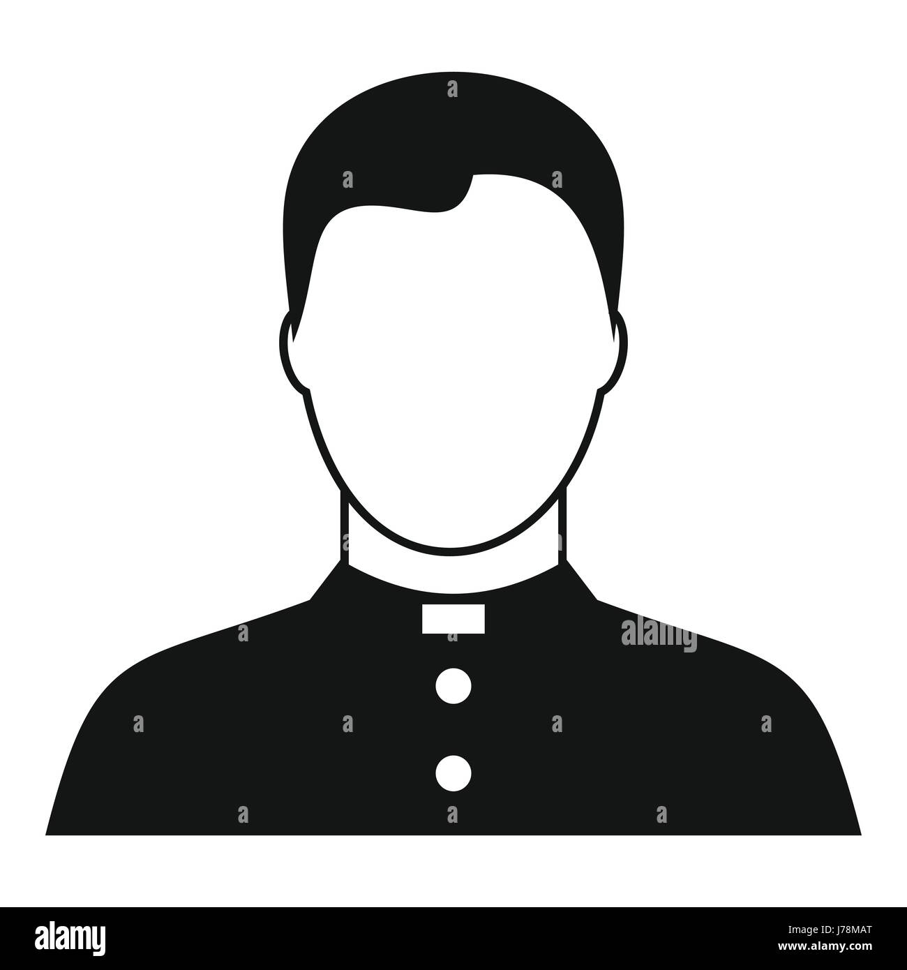 Le pasteur icône dans le style simple sur fond blanc vector ...