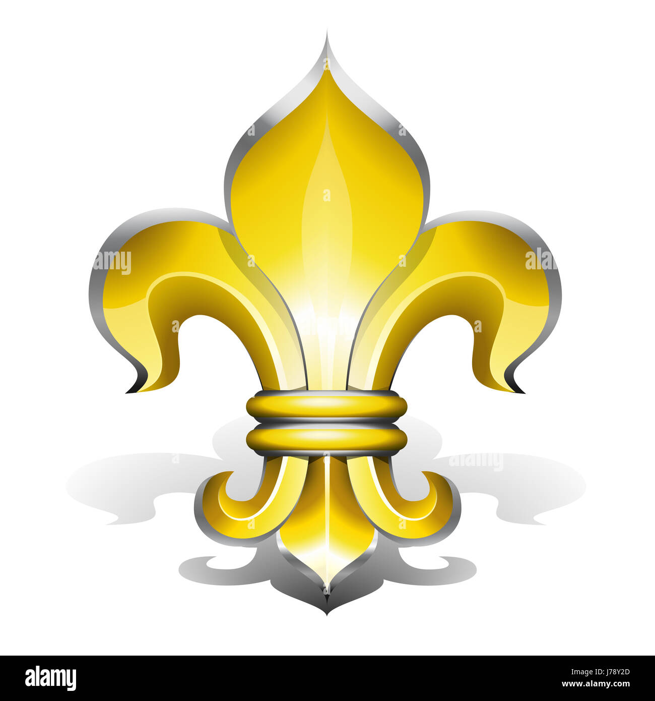 Fleur plante lily empereur roi pictogramme Pictogramme symbole commercial mobilier Banque D'Images