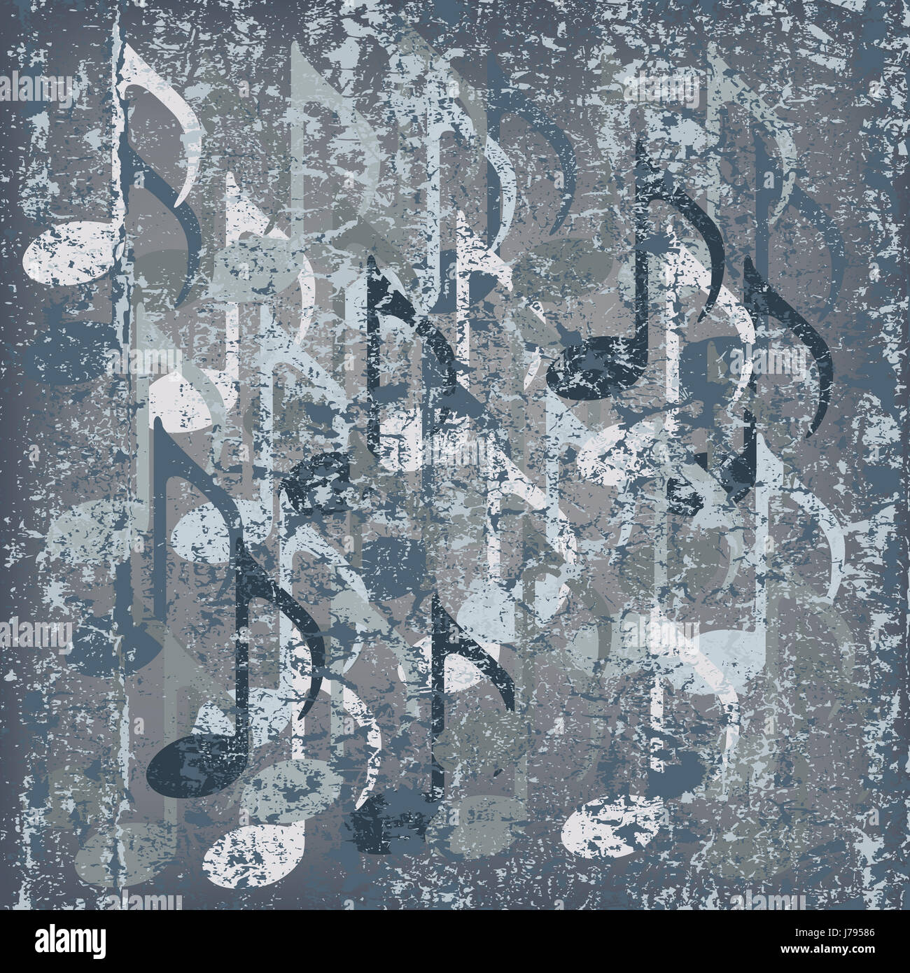 Le son de guitare musique note de musique instrument mesure de placement méthode Banque D'Images