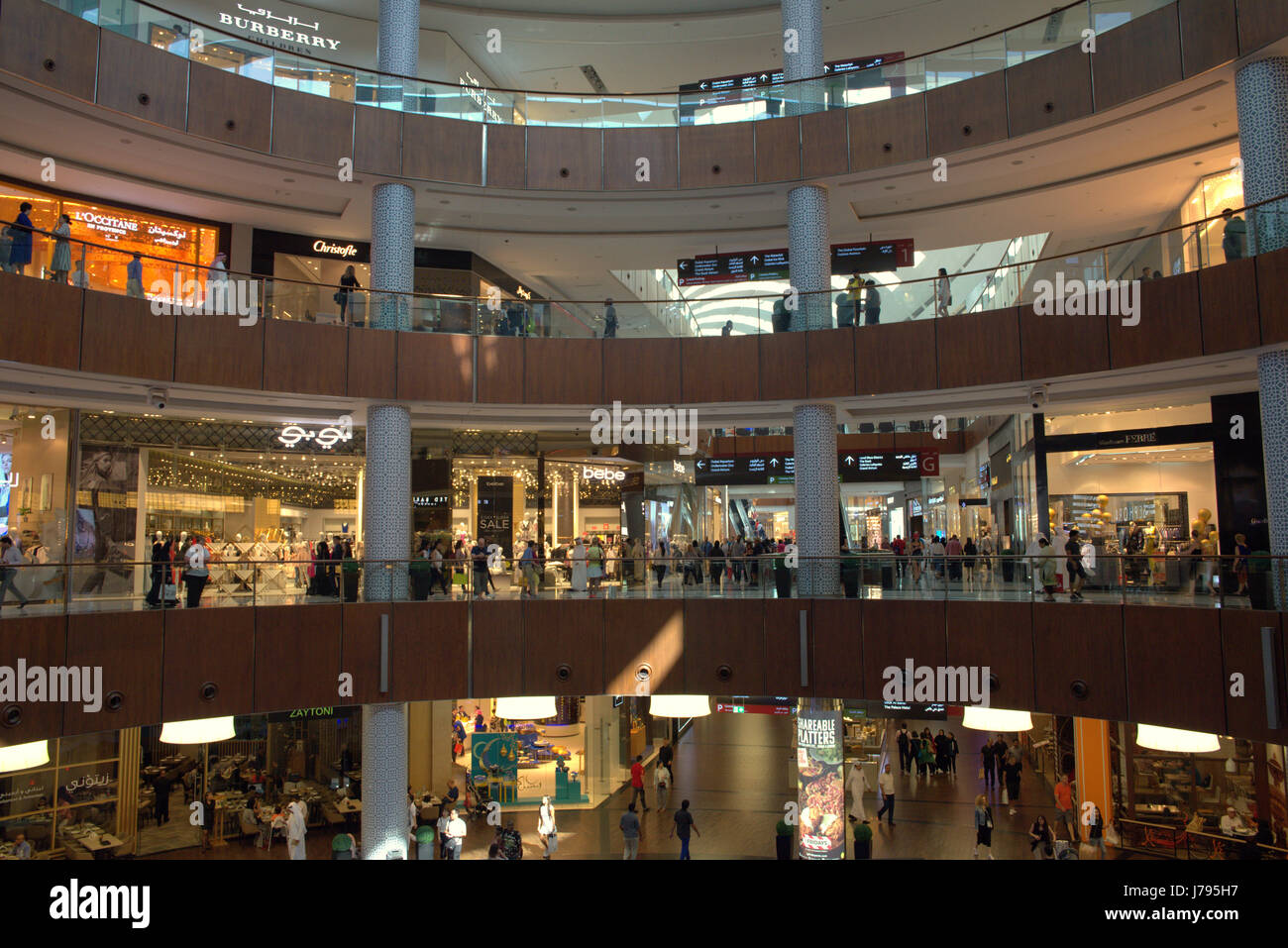 Le Dubai Mall, le plus grand centre commercial du monde avec 1200 magasins, partie de la complexe Burj Khalifa, DUBAÏ, ÉMIRATS ARABES UNIS Banque D'Images