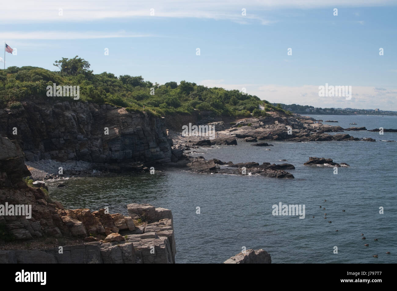 Portland Maine littoral Banque D'Images