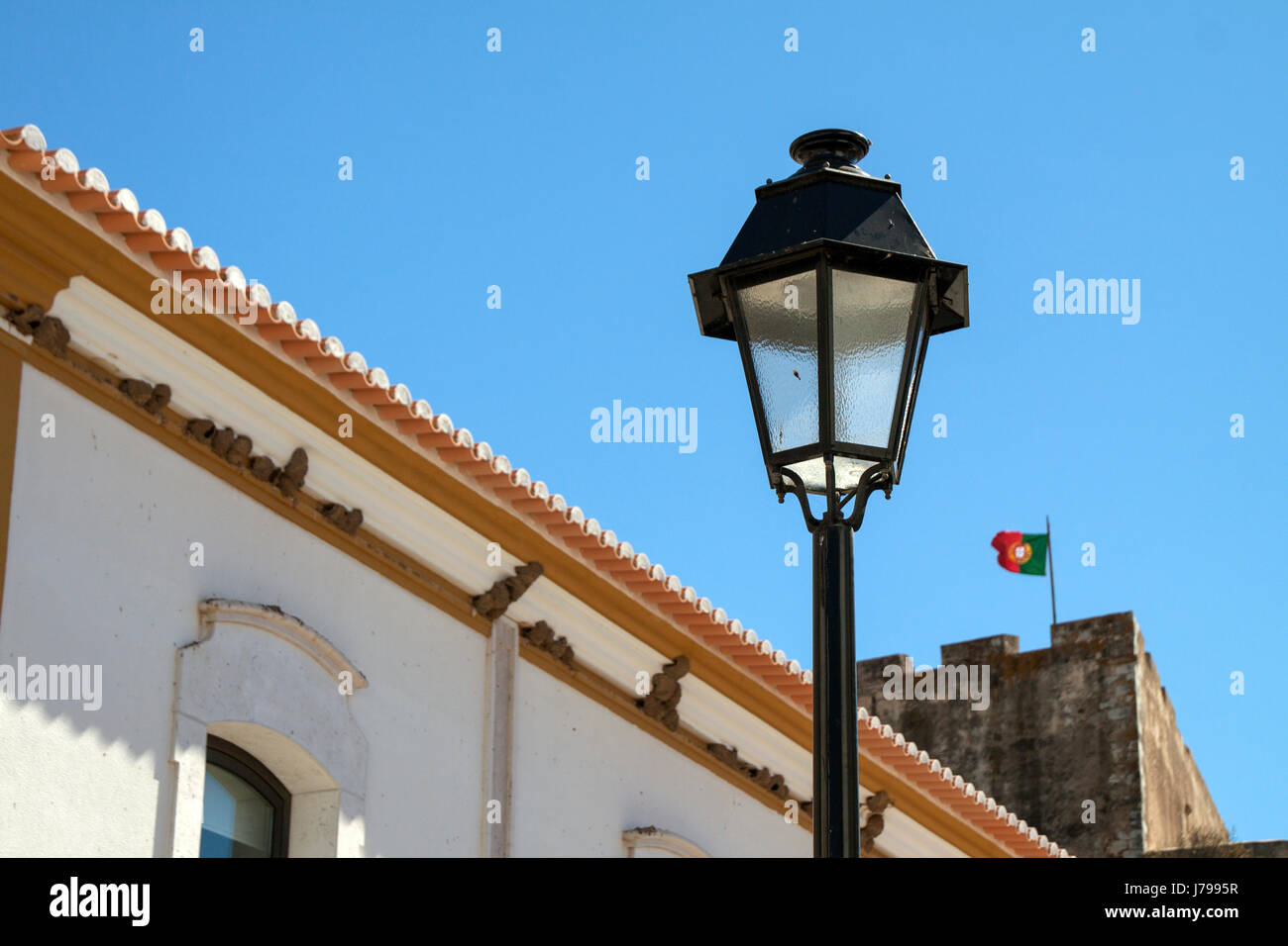 Couleurs du Portugal, fenêtres, portes, façades. Banque D'Images