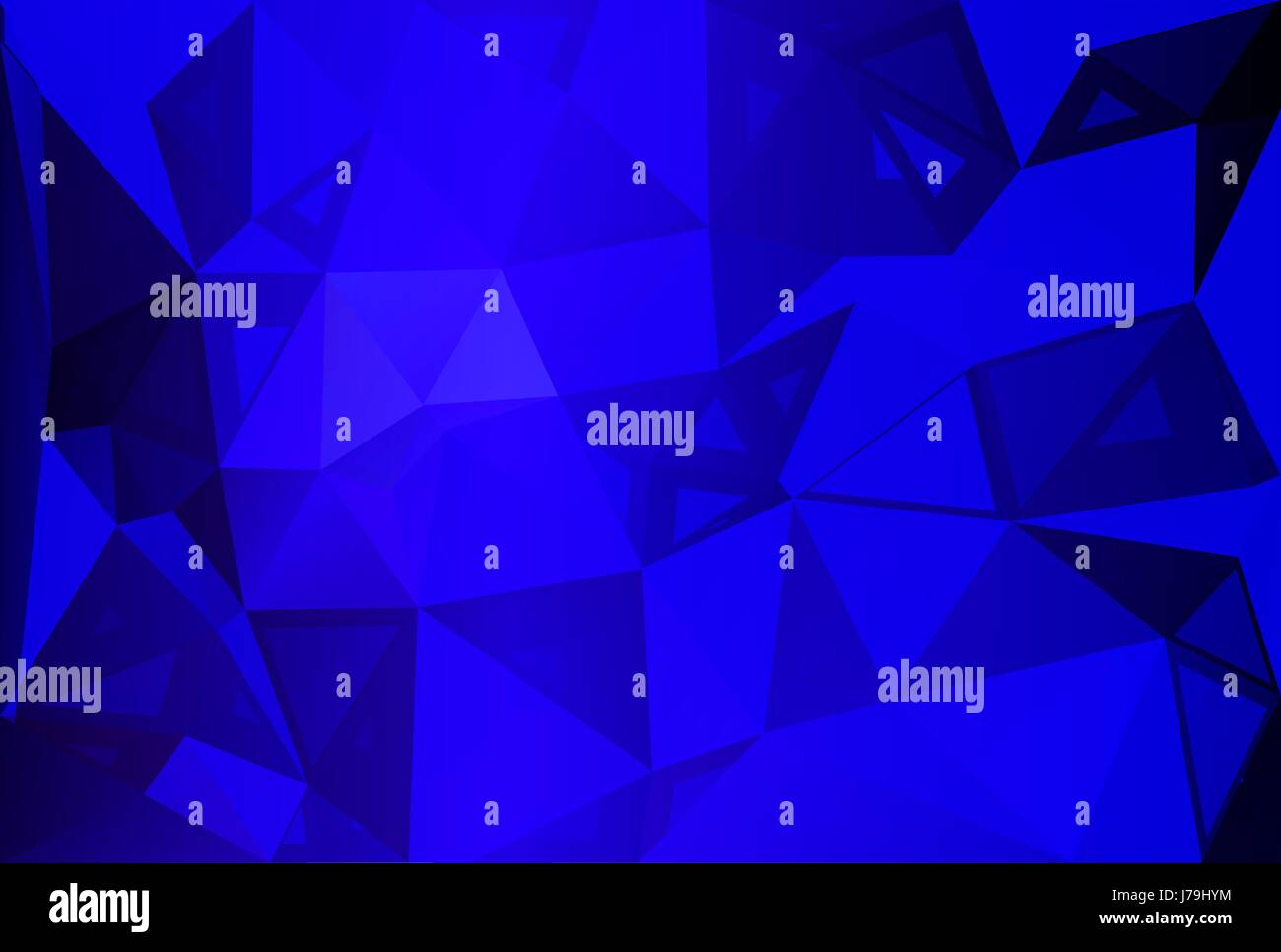 Abstrait bleu foncé Tailles aléatoires poly faible contexte géométrique Illustration de Vecteur