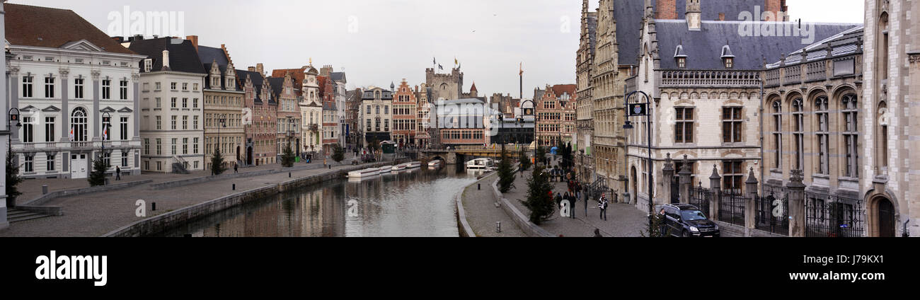 Récit de voyage de villes en dehors de l'Europe ville ville Belgique vue vue outlook Banque D'Images