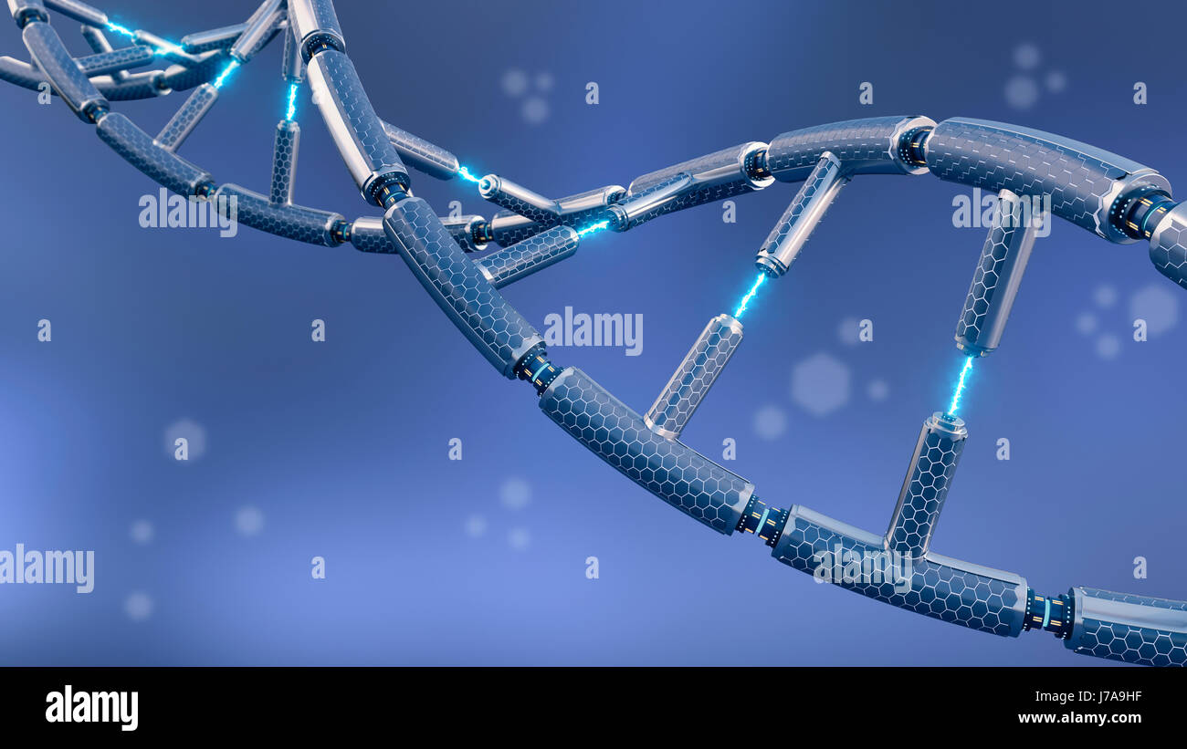 L'ADN, technique de rendu 3D Banque D'Images