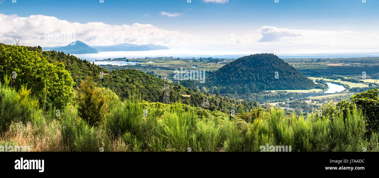 La NOUVELLE ZELANDE, District de Taupo, lac Taupo Banque D'Images