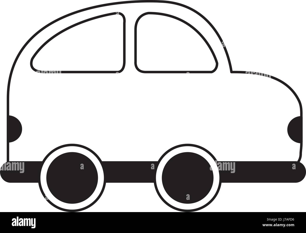 Véhicule voiture icône isolé Illustration de Vecteur
