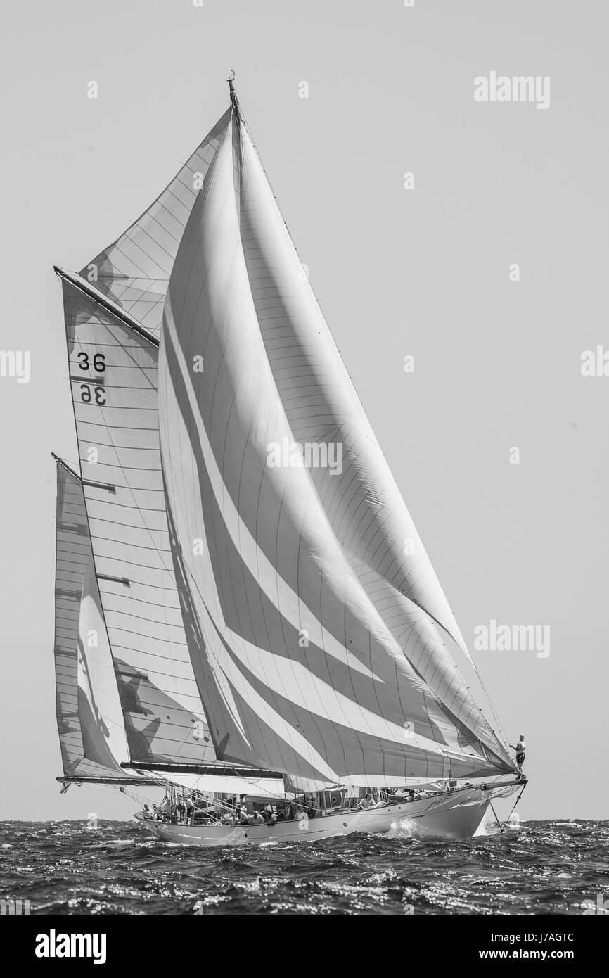 Le bateau classique Thendara Banque D'Images