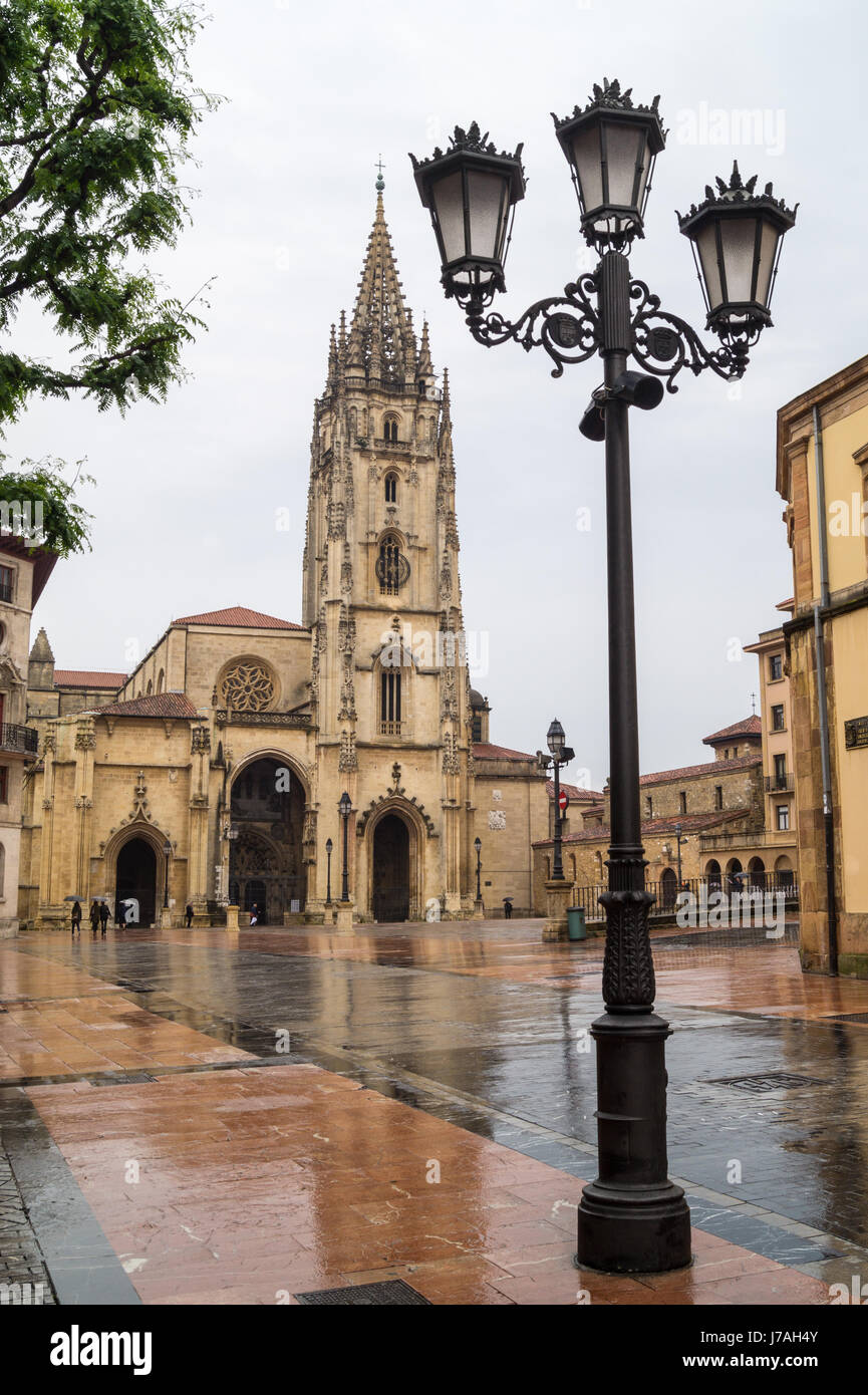 Oviedo cathedral (Catedral de San Salvador), Madrid, Espagne Banque D'Images