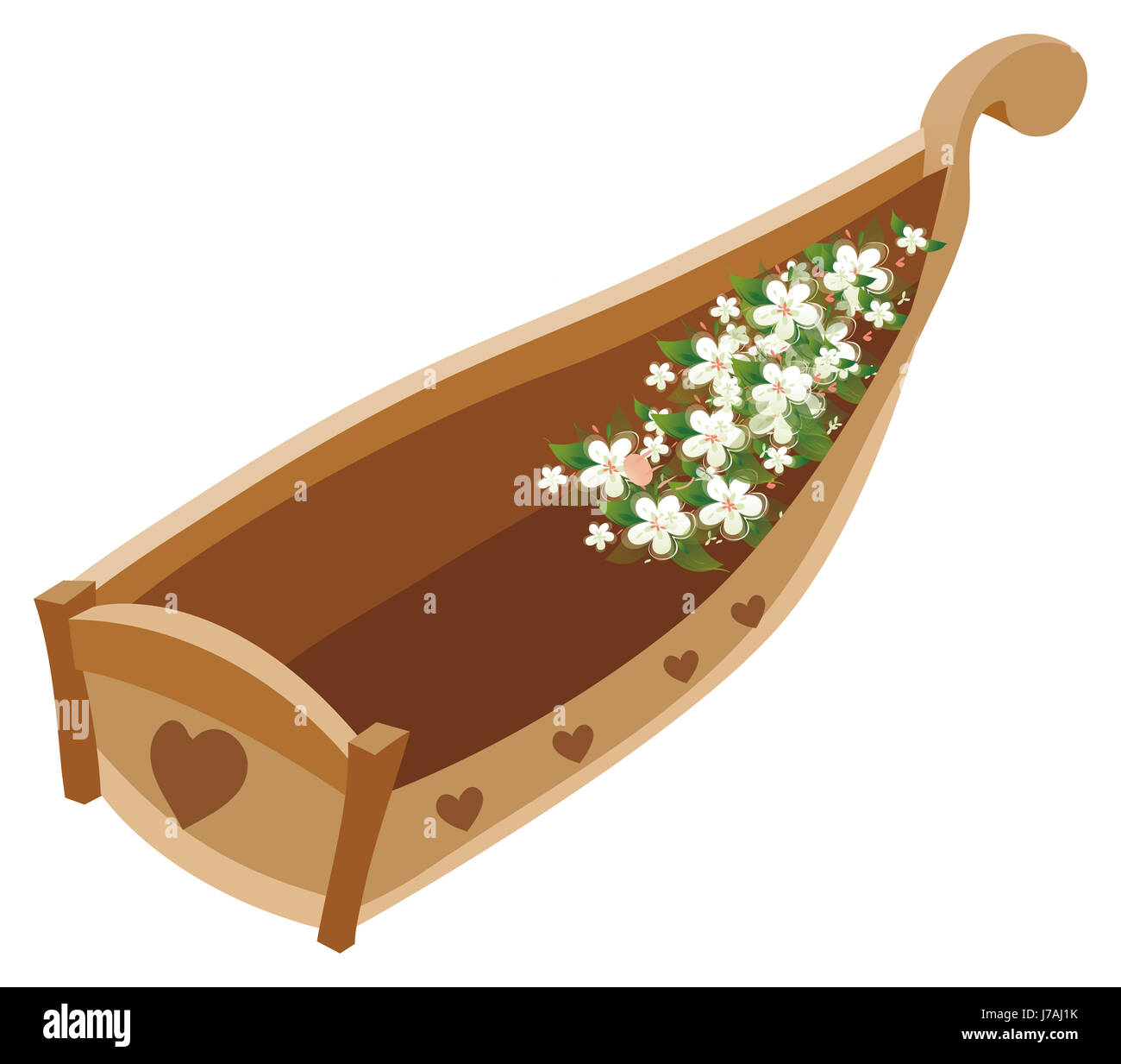 Fleur plante voile aviron bateau à voile voilier bateau brille brille Banque D'Images