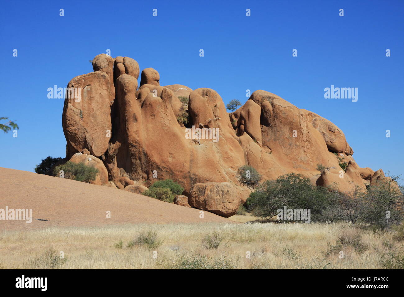 La Namibie Afrique désert désert de pierre bleu montagne kenya savane animaux Banque D'Images