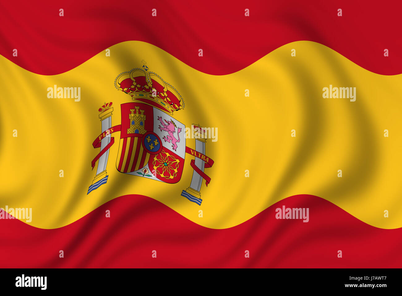 Drapeau espagne drapeau espagne national national coup pictogramme Pictogramme trade Banque D'Images