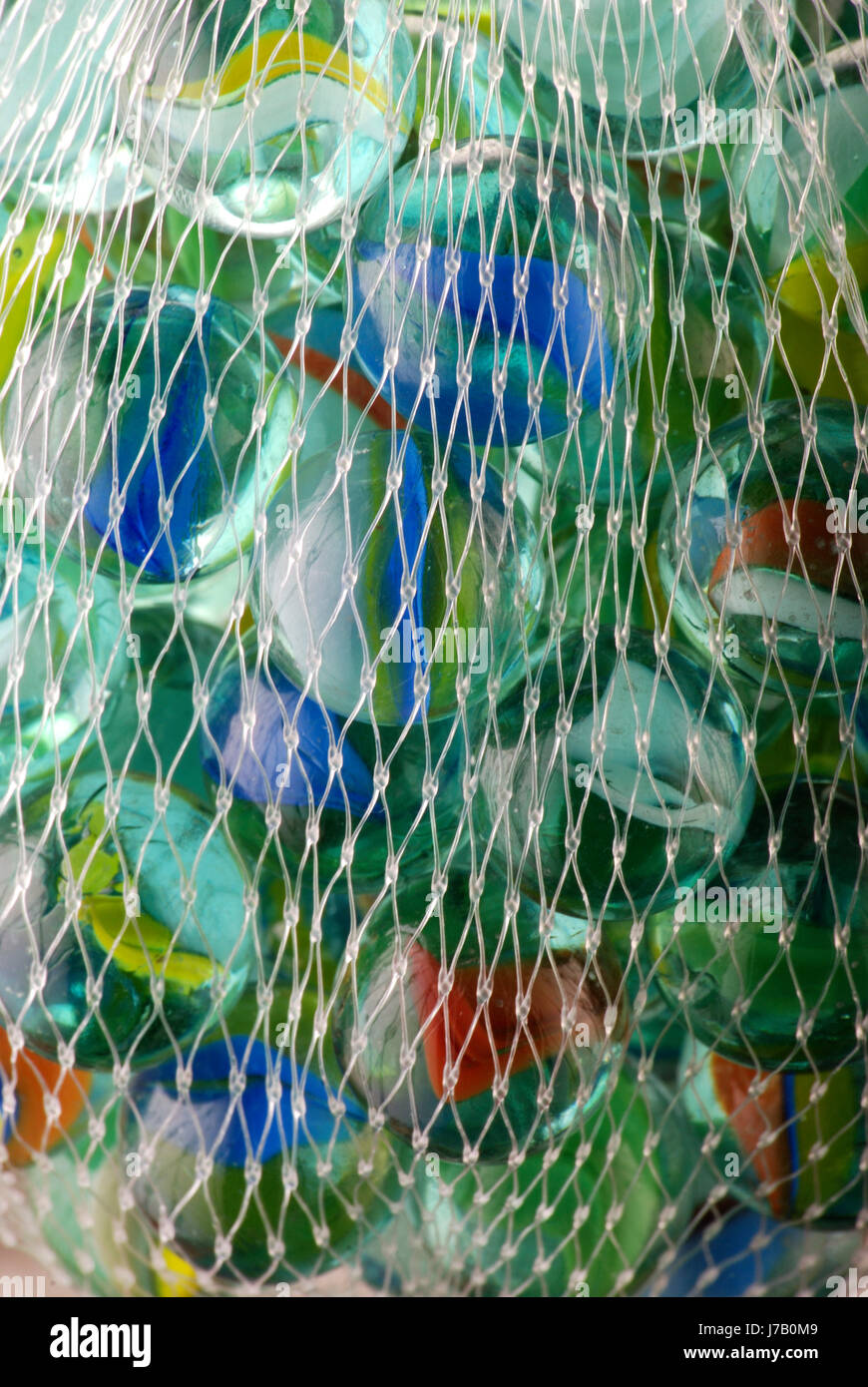 Des billes dans le net Banque D'Images