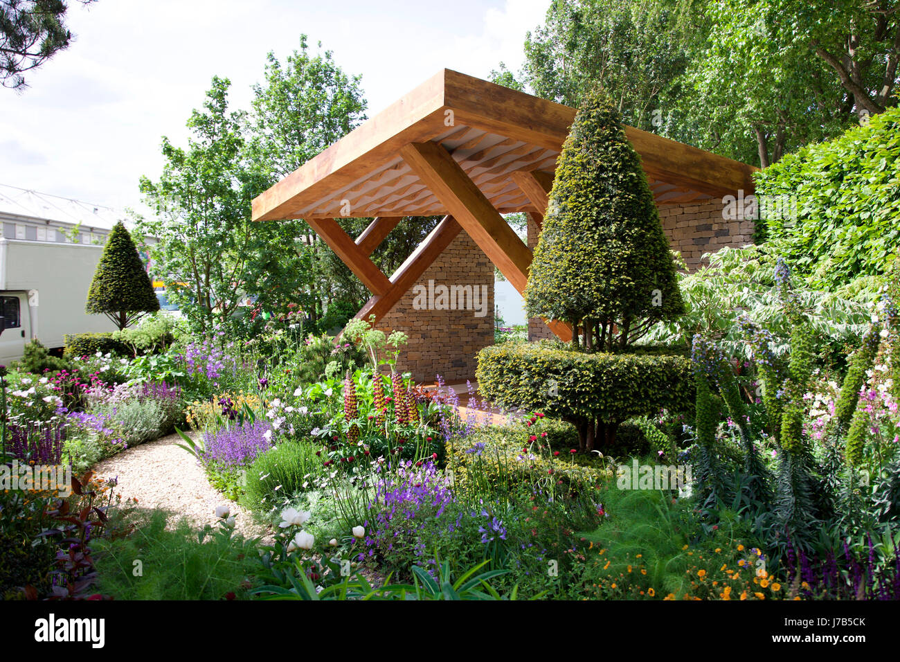 Le Morgan Stanley Graden par Chris pour Eugène Riedweg RHS Chelsea Flower Show 2017 Banque D'Images