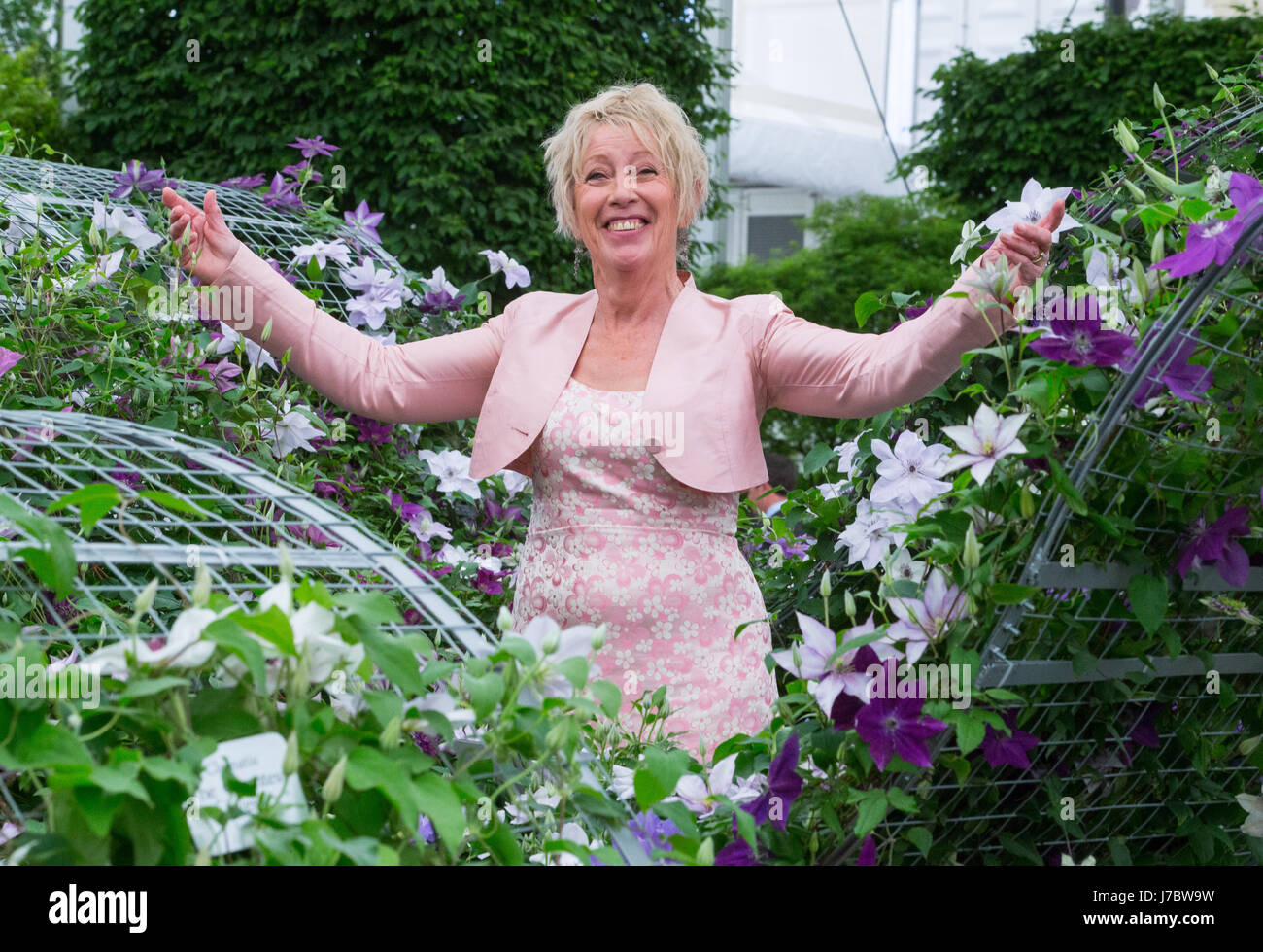 Présentatrice TV Carol Klein au RHS Chelsea Flower Show 2017 Banque D'Images