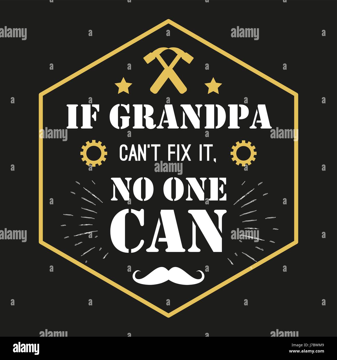 Devis - vecteur quand leur grand-père peut t'arranger, pas de grand-père un cadeau. Heureux grands-parents carte journée idéale pour l'impression. Illustration de Vecteur