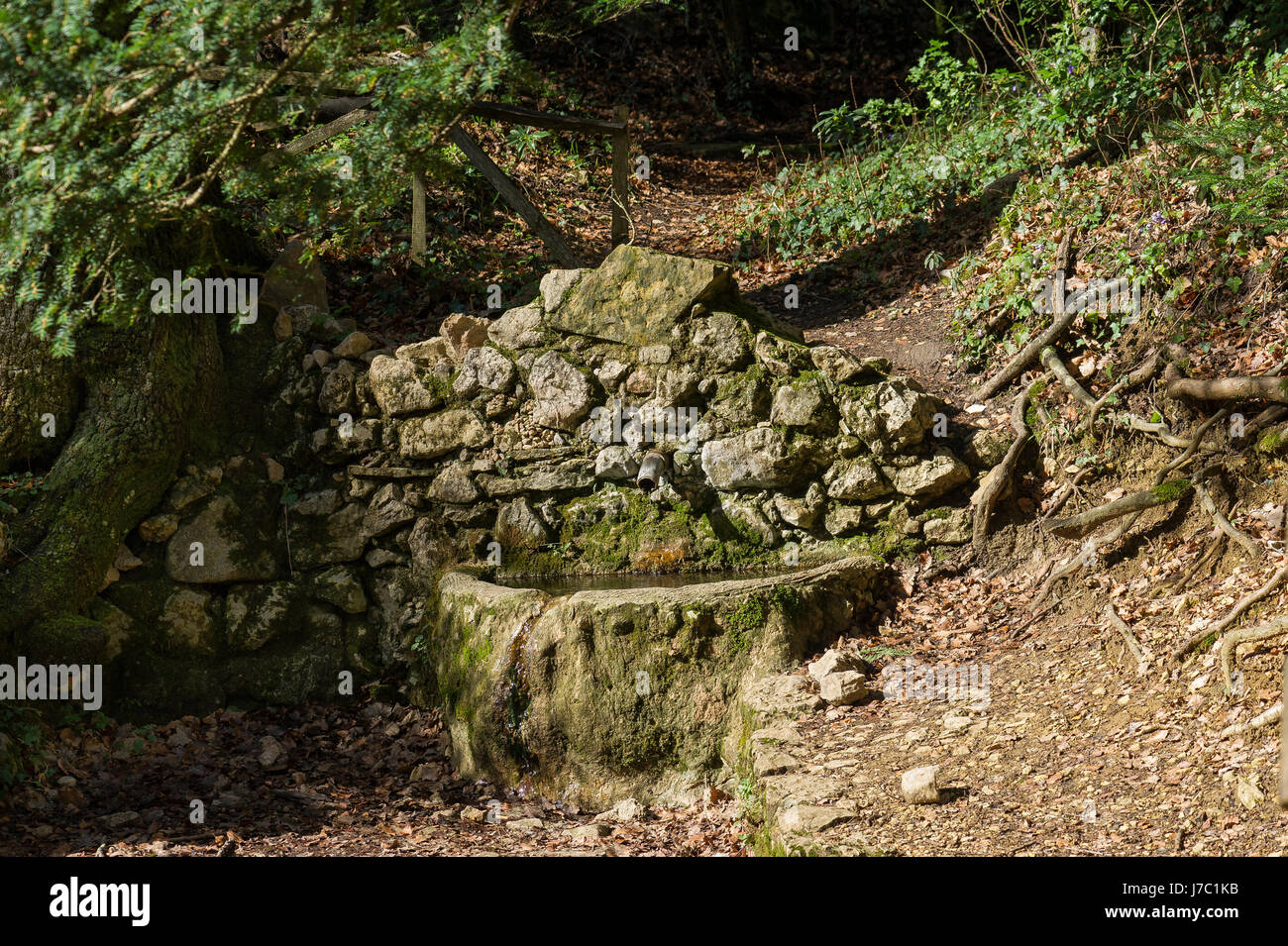 Source saint zacharie SAINTE BAUME Var France Banque D'Images