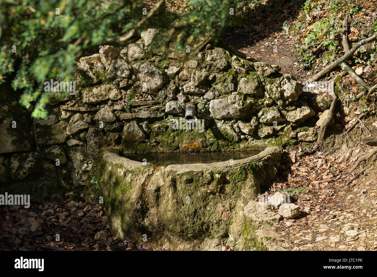 Source saint zacharie SAINTE BAUME Var France Banque D'Images