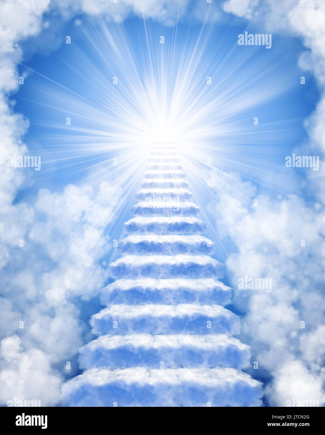 Escaliers Ciel Nuage Paradis Reve Liberte Liberte D Affaires Traiter Photo Stock Alamy