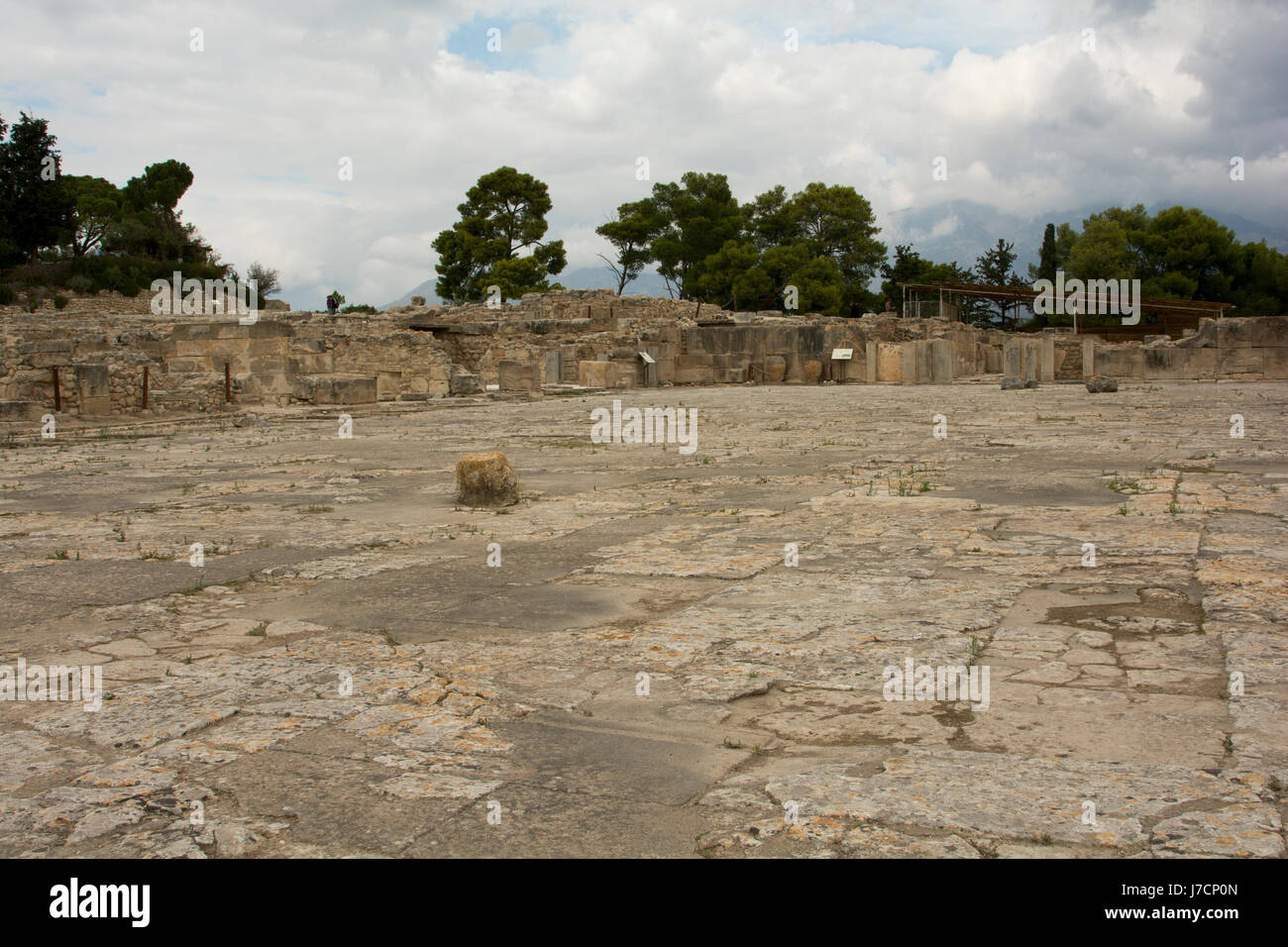 Palais Minoen de Phaistos était une ville du sud de l'IIN et Crète centrale avec les colonies à partir de 4000 BC et durable pour environ 4000 ans. Banque D'Images