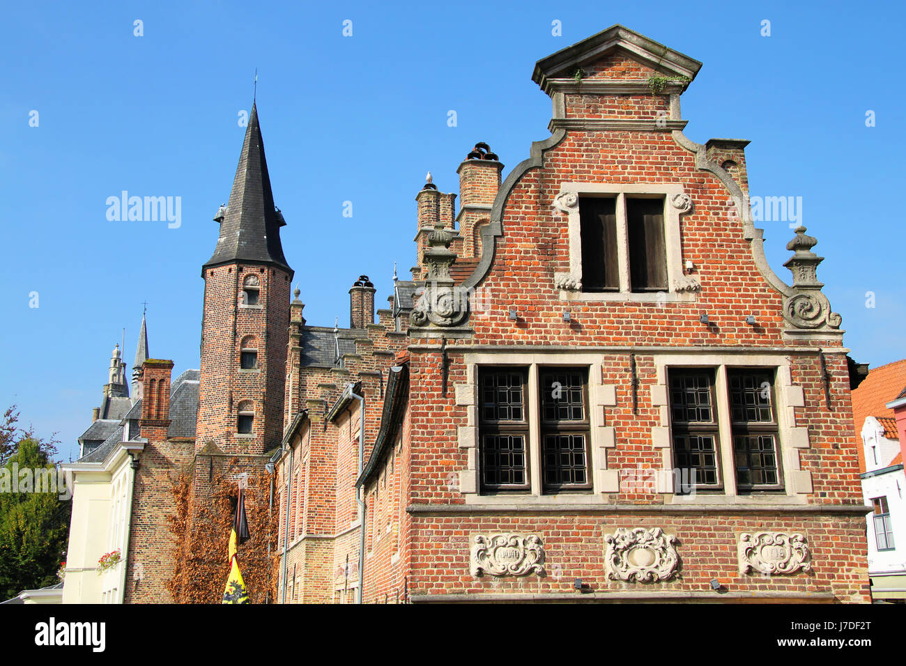 gables flamands Banque D'Images gables flamands Banque D'Images