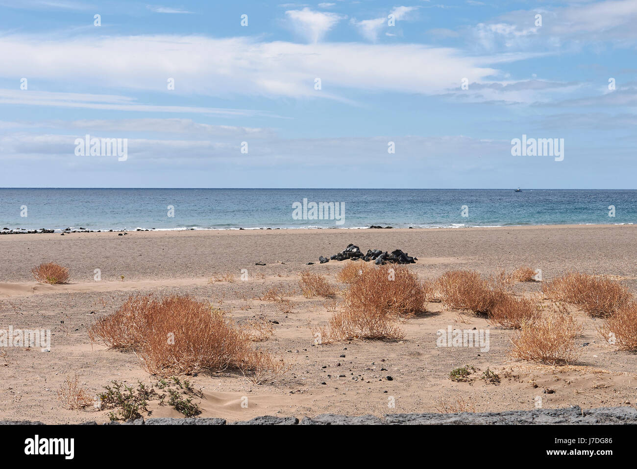 Lanzarote, Playa de Matagorda Banque D'Images