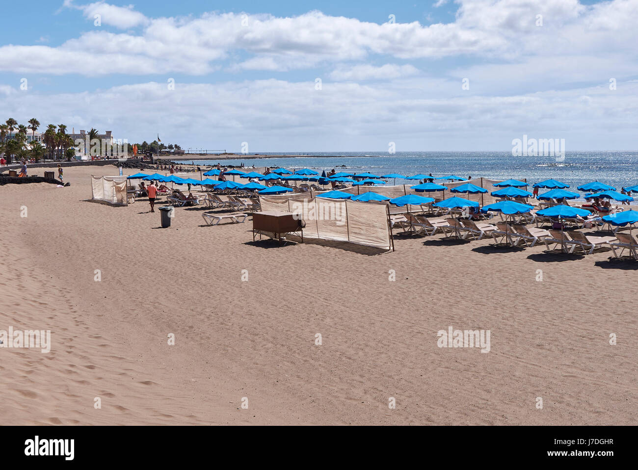 Lanzarote, Playa de Matagorda Banque D'Images