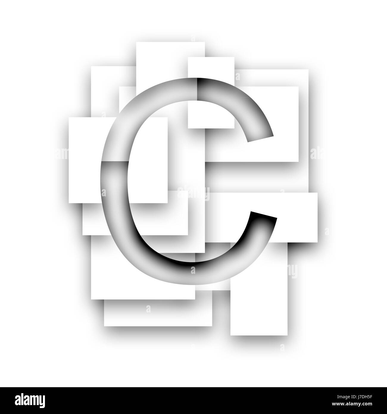 lettre c Banque D'Images