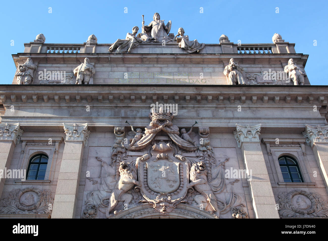 Le parlement suédois Stockholm Stockholm Suède Île Île de grès du parlement européen Banque D'Images