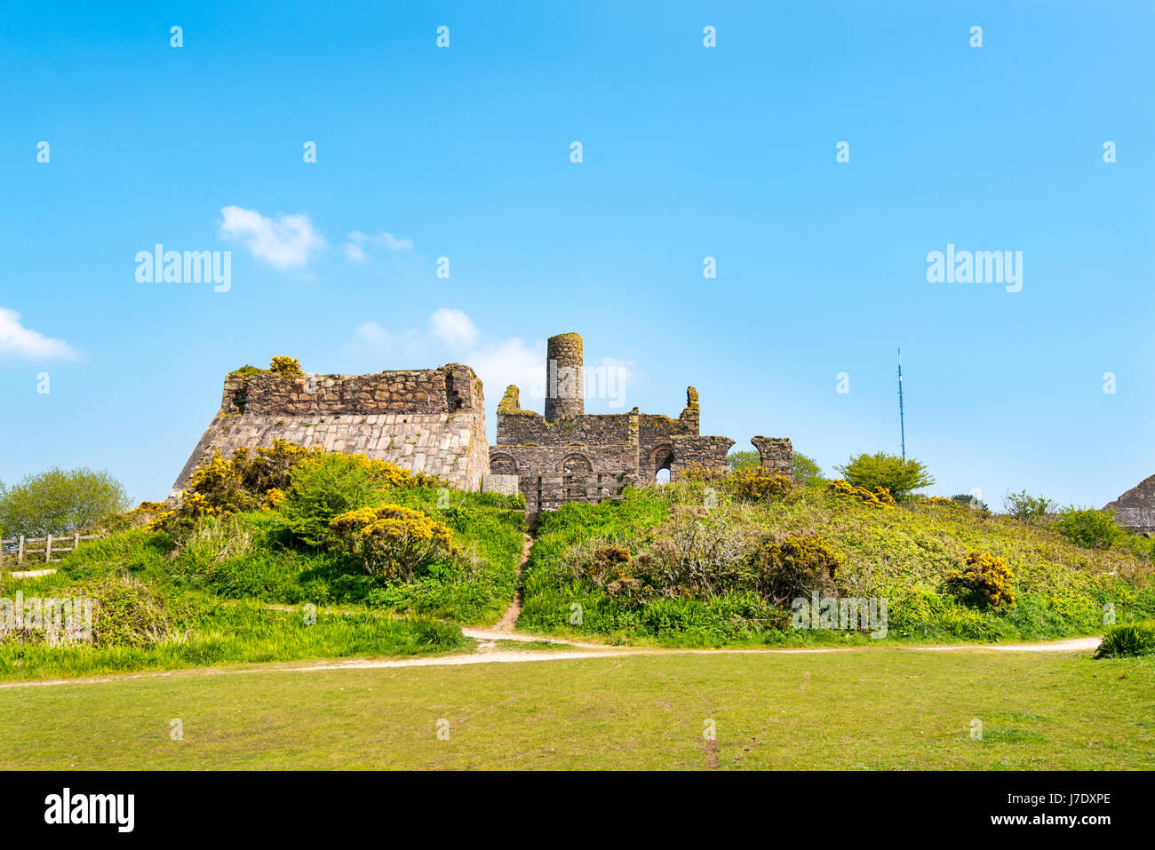 Le vaste complexe de l'arbre au Marriott's, de l'Papule Frances, près de l'Carnkie, Redruth, Cornwall, UK est parfois connu comme la Cathédrale du cornique Min Banque D'Images