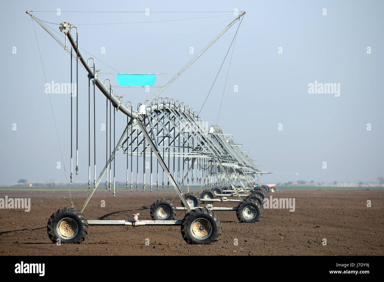 Système de gicleurs à pivot central de l'industrie de l'agriculture Banque D'Images