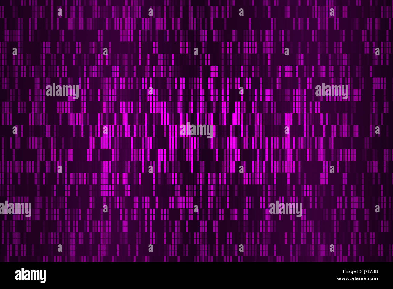 L'effet de mur vidéo Banque D'Images