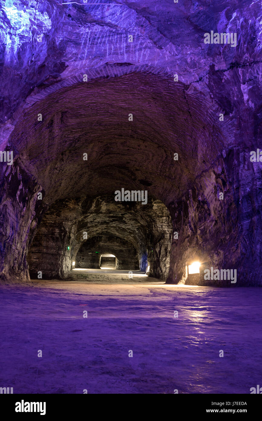 Cathédrale de sel de Zipaquirá - métro, Colombie Banque D'Images