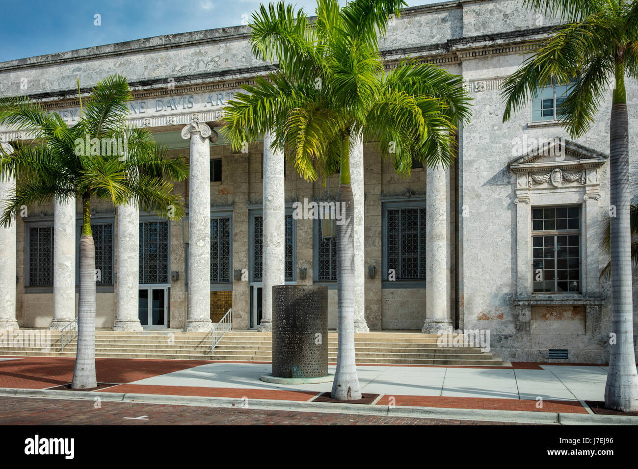 Sidney & Davis Art Center de Berne sur l'historique Première Street, Fort Myers, Floride, USA Banque D'Images