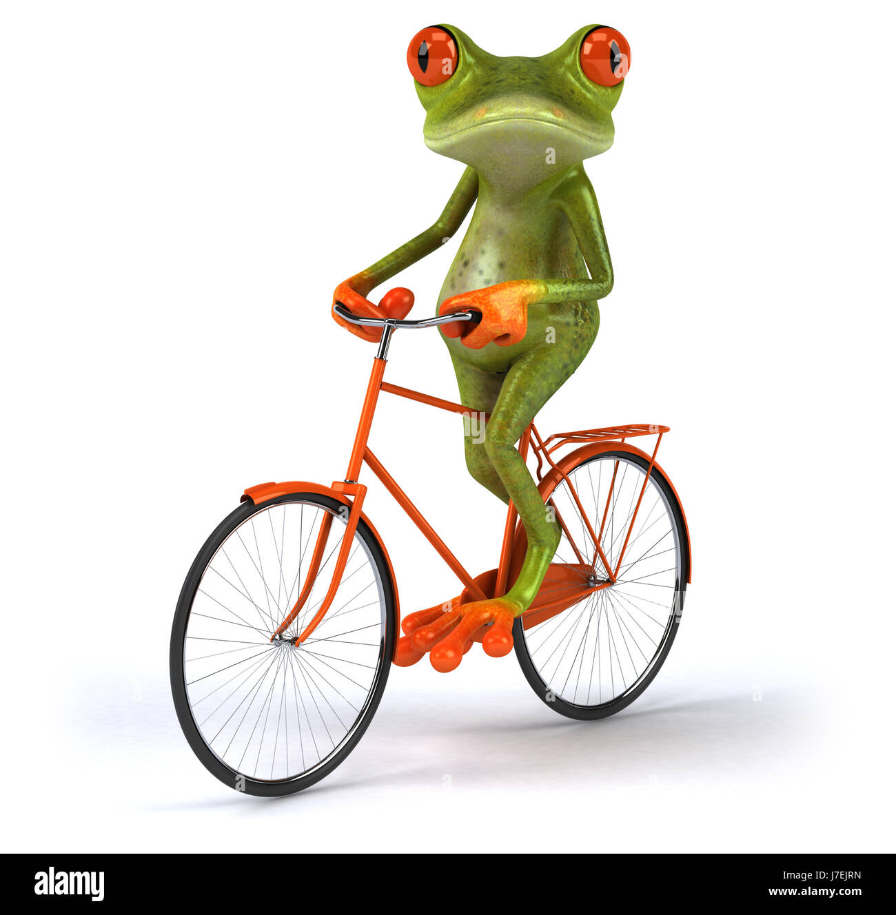 Environnement Environnement grenouille illustration animal vert cycle vélo Banque D'Images