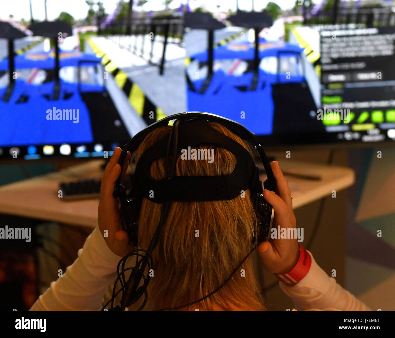 Prague, République tchèque. 24 mai, 2017. Deux jours de réalité virtuelle et augmentée VR festival Fest à Prague, République tchèque, le 24 mai 2017. Photo : CTK/Alamy Live News Banque D'Images