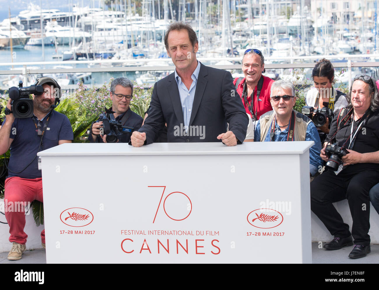 Cannes, France. 24 mai, 2017. Acteur Vincent Lindon pose pour le photocall du film "Rodin" annuel lors de la 70e édition du Festival de Cannes au Palais des Festivals de Cannes, France, le 24 mai 2017. Source : Xinhua/Alamy Live News Banque D'Images