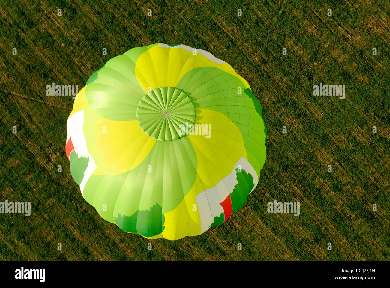 Haute altitude ballon vol vol de la surélévation vue vue montgolfière Banque D'Images