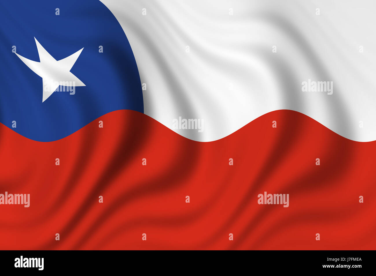 drapeau du Chili Banque D'Images