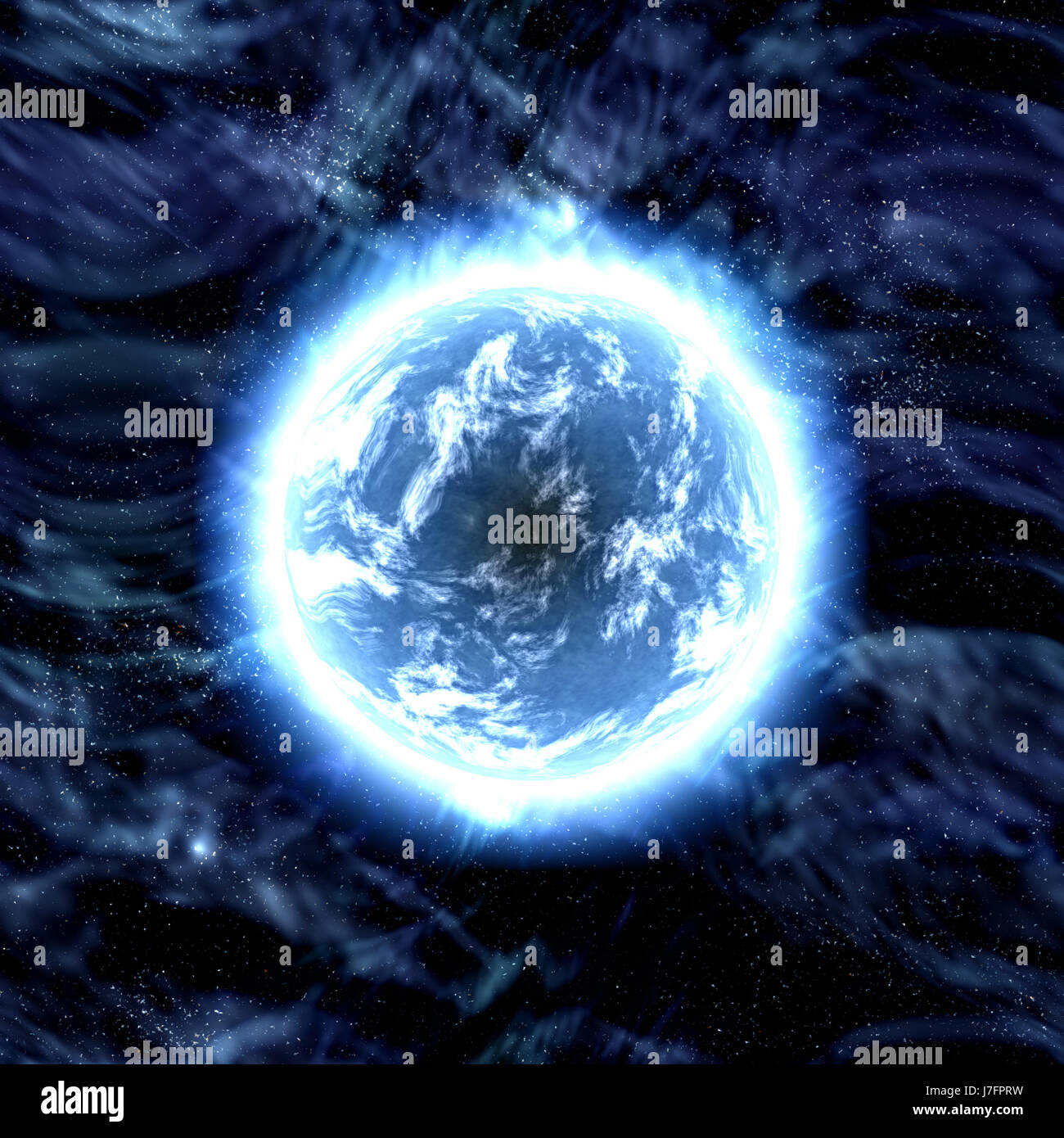 La science de l'espace nocturne nuit illustration abstract globe planète terre monde Banque D'Images