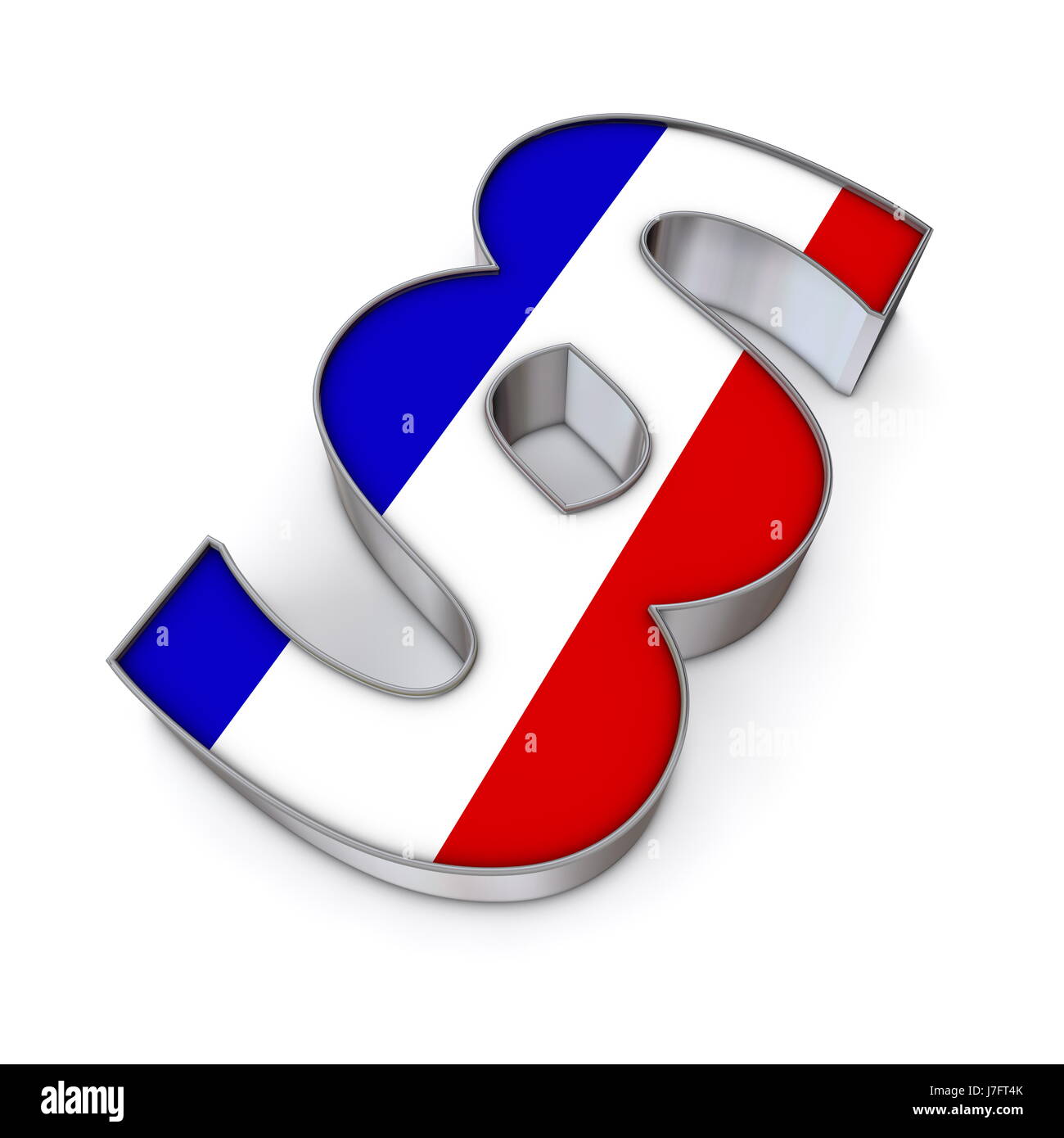 Bannière drapeau france français inscription métallique paragraphe pictogramme Pictogramme Banque D'Images