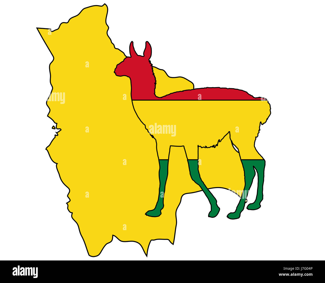 En option signal signe animal couleur vert chameau mammifères faune illustration flag Banque D'Images
