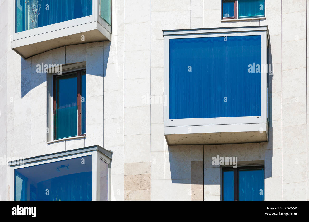 Bâtiment résidentiel moderne avec des appartements à Budapest, Hongrie Banque D'Images